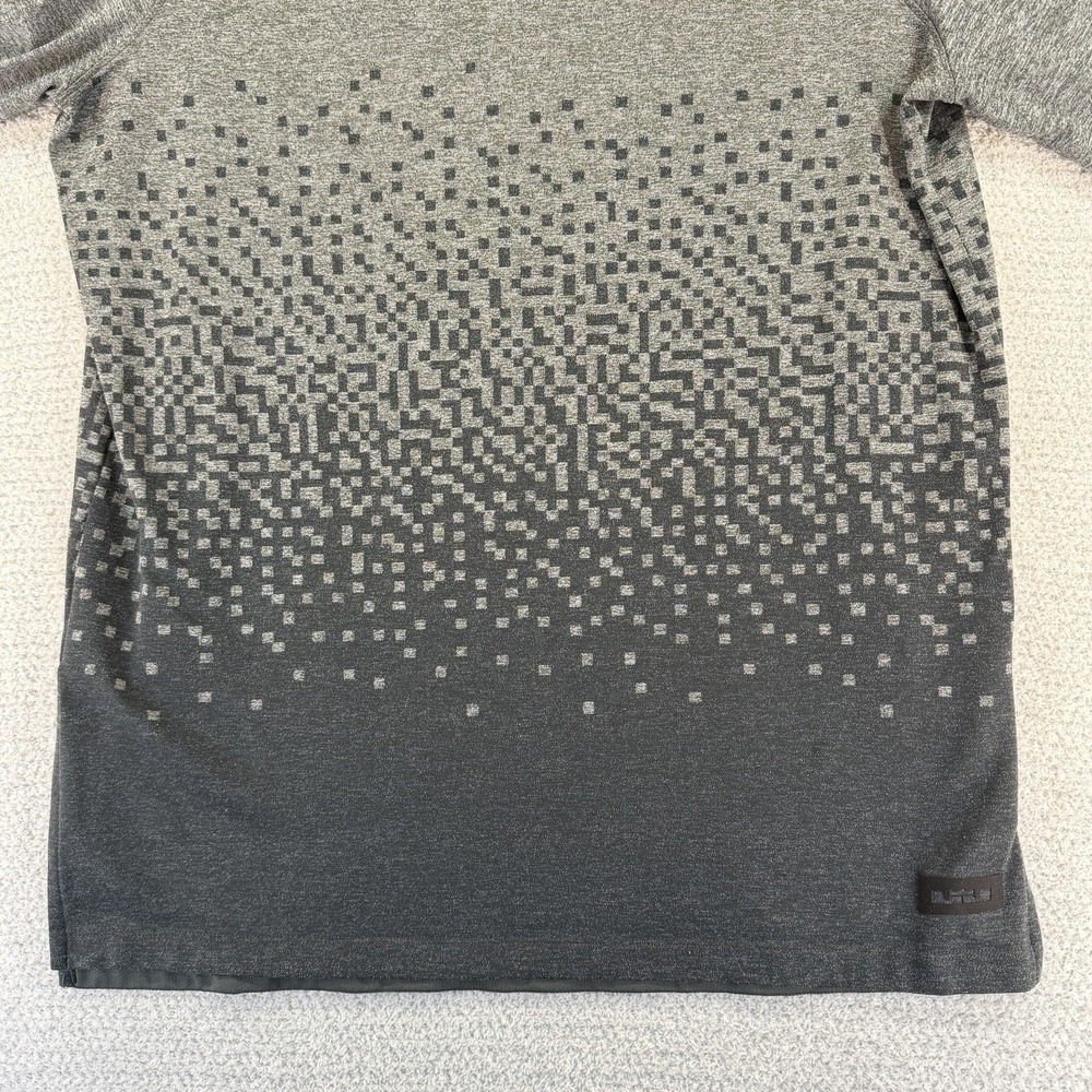 Nike Lebron MVP Hooded Shooter Shirt Mens Large Gray Long Sleeve Performance Gym - Picture 5 of 16